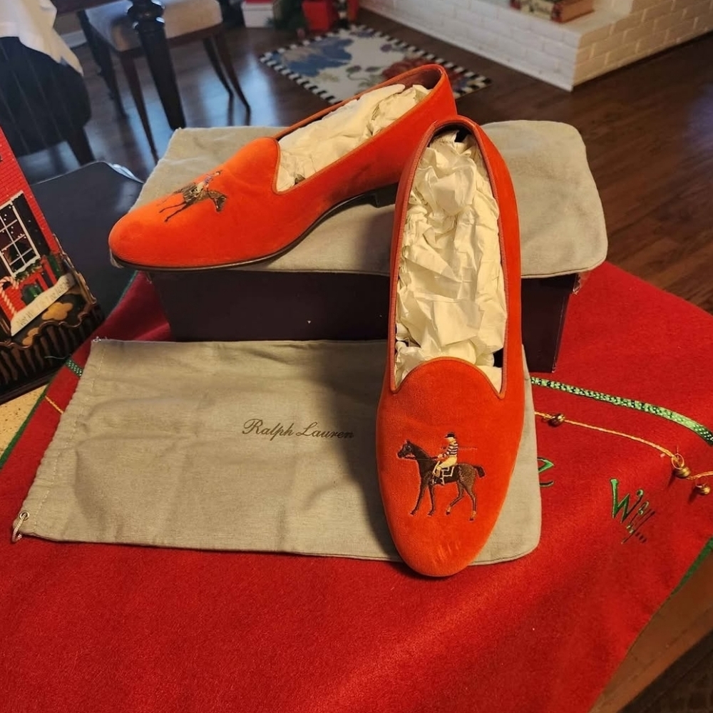 Ralph Lauren Purple Label Slippers. Size 11.5